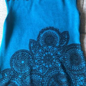 Turquoise Boho dress